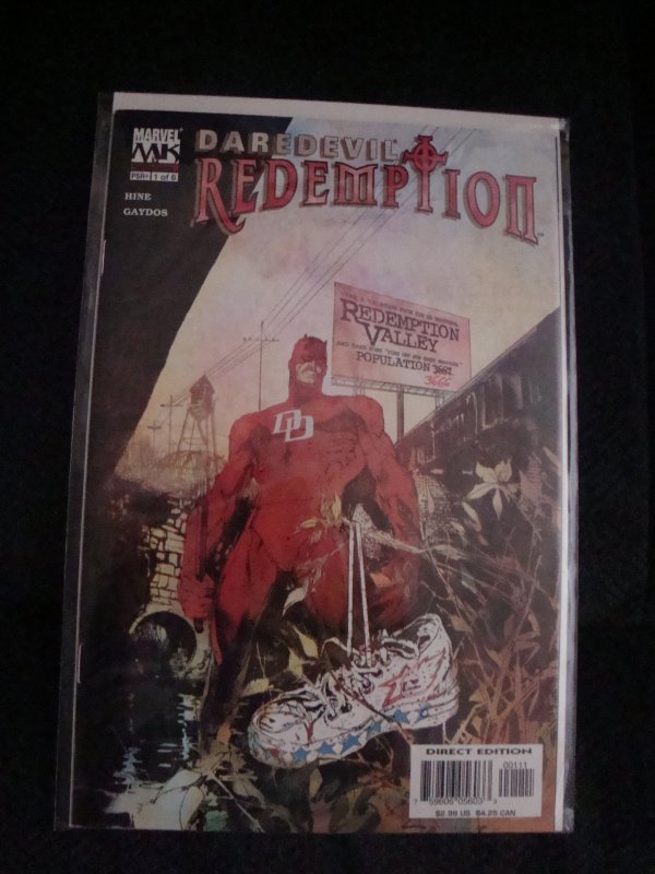 Daredevil Redemption #1 Bill Sienkiewicz Cover