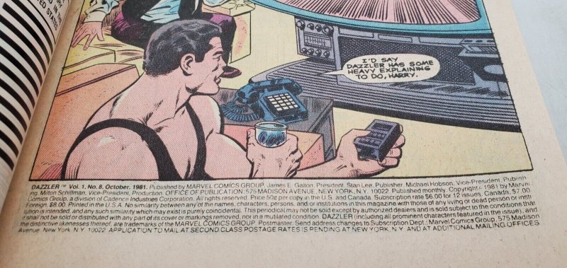 DAZZLER #8 (1981 Series) NEWSSTAND NM/M