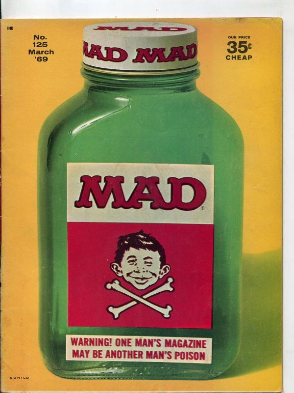 Mad-Magazine-#125-1969-Mort Drucker-Don Martin-David Berg-Comic