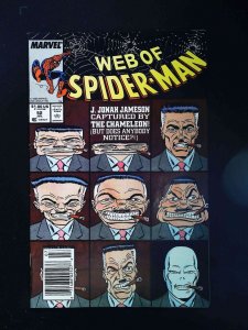 Web Of Spider-Man #52  Marvel Comics 1989 Vf Newsstand