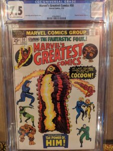 Marvel's Greatest Comics #50 (1974) CGC 7.5 (Fantastic Four 67 reprint) 1st HIM