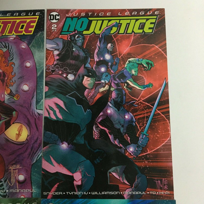 Justice League No Justice #1 #2 #3 #4 Full Set Snyder Tynion IV DC Comics 2019