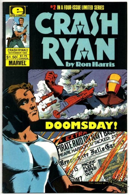 CRASH RYAN #2, VF/NM, Ron Harris, Epic, 1984, more Marvel in store