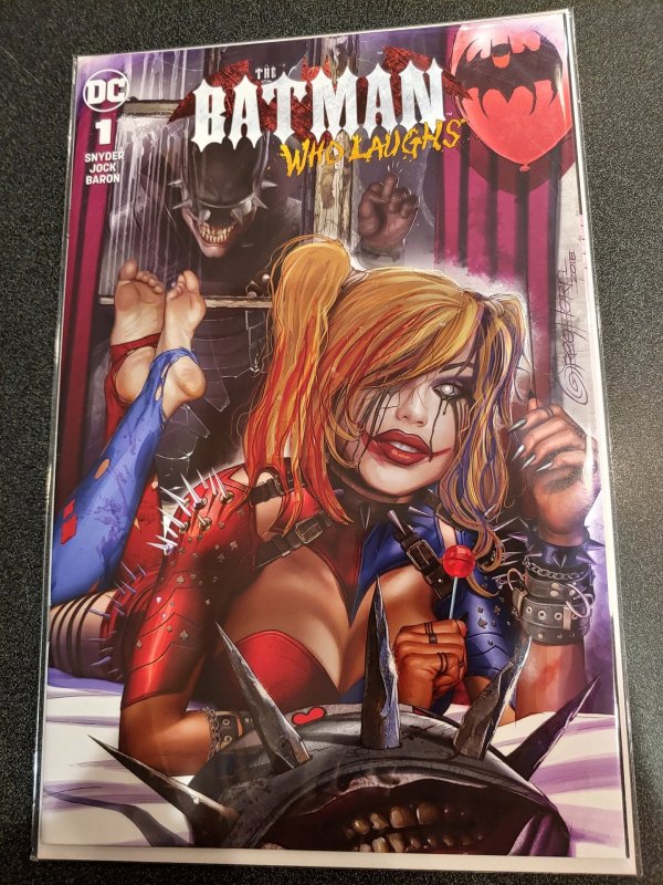 BATMAN WHO LAUGHS #1 (OF 6) COMICXPOSURE GREG HORN EXCLUSIVE