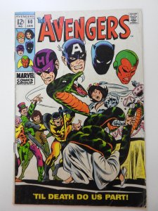 The Avengers #60 (1969) Till Death Do Us Part! Solid VG Condition!