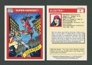 1990 Marvel Comics Card  #49  (Elektra)  EXMT/NM