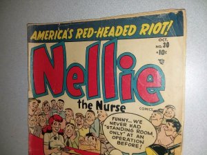 Nellie the Nurse #30 atlas timely comics 1951 howie post good girl art cover gga