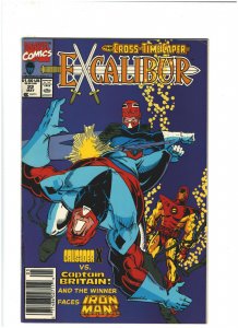 Excalibur #22 VF 8.0 Newsstand Marvel 1990 Cross-Time Caper pt9, Chris Clarmont