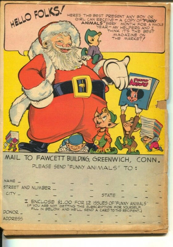 Funny Animals #1 1942-1st issue-1st Captain Marvel Bunny-WWII era humor-P