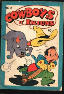 Cowboys 'n' Injuns #3 1947-ME-Jesse Jimmy-Waggin' Weasley-Li'l Cactus-Kat Kar...