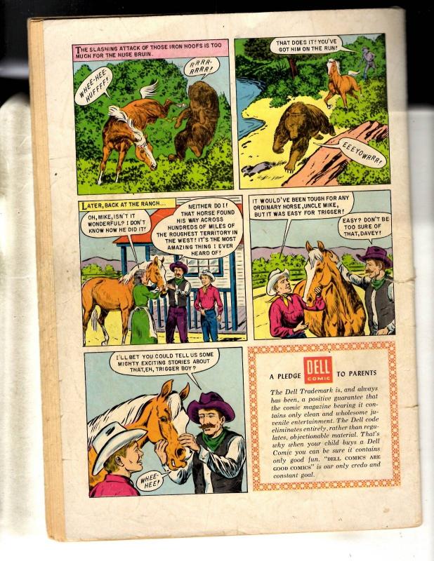 Roy Rogers' Trigger # 17 VG Dell Golden Age Comic Book Western Horse COVER JL18