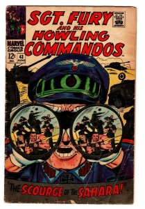 SGT. FURY AND HIS HOWLING COMMANDOS #43-comic book ROMMEL CVR? VG