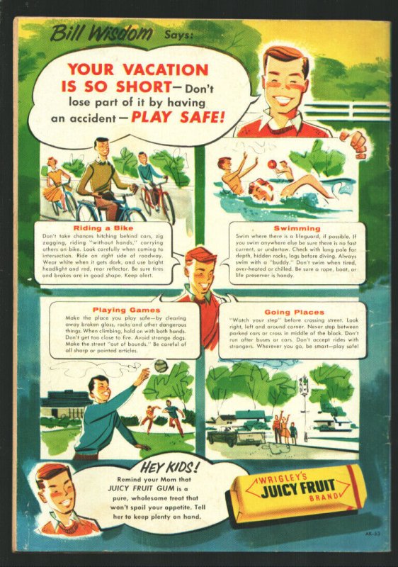 Howdy Doody #38 1956-Dell-Watermelon cover-Flub-A-Dub appears-Final issue in ...