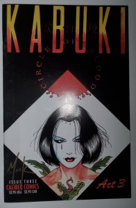 Kabuki Circle of Blood #3 Red Variant Signed Mack Caliber Comics 05/95 (VF 8.0)