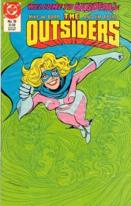 THE OUTSIDERS #19, NM, Mike Barr, Black Lightning, DC, 1985 1987, more DC in sto