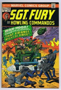 Sgt Fury #113 ORIGINAL Vintage 1973 Marvel Comics  