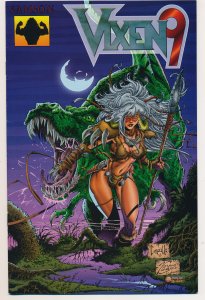 Vixen 9 (1997) #1 VF/NM, Bad girl with dinosaur