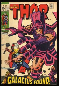 Thor #168 FN+ 6.5 Origin of Galactus! 1st Appearance Thermal Man!