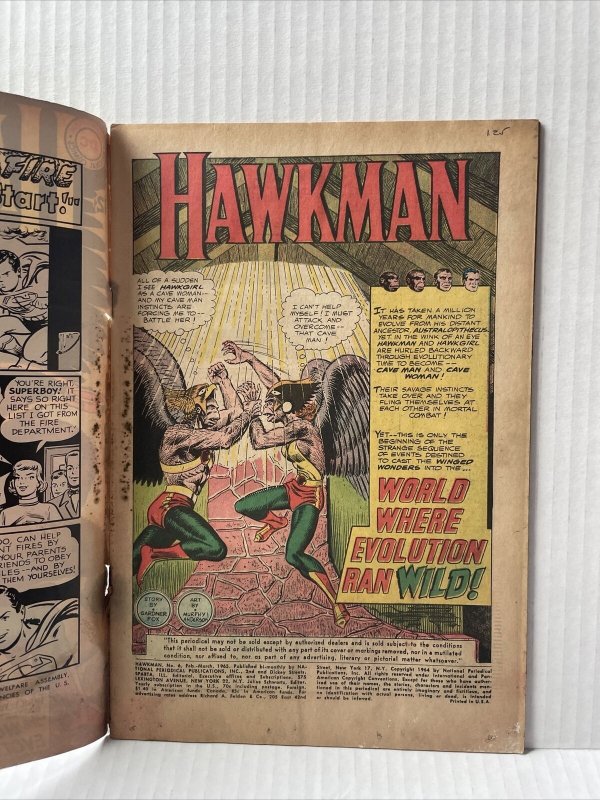 The Hawkman #6 1965 DC Comics (B) READER GRADE 