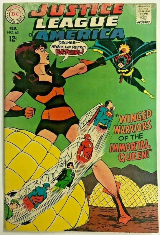 JUSTICE LEAGUE OF AMERICA#60 VG 1968 DC SILVER AGE COMICS