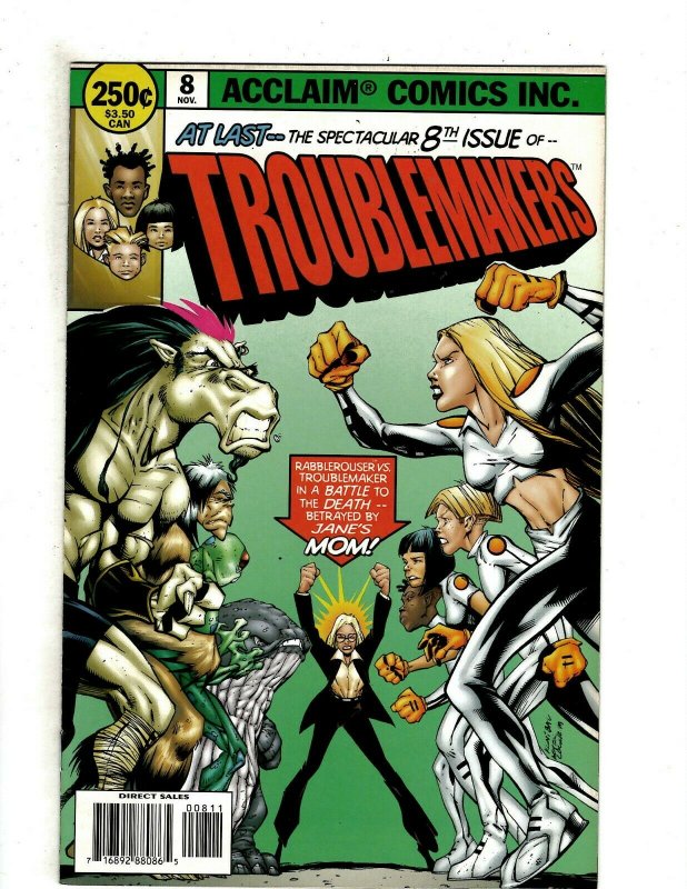 12 Troublemakers Acclaim Comics # 1 2 3 4 5 6 7 8 9 10 11 12 Superhero RB15