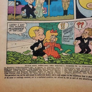 RICHIE RICH #78 VG/FN (Harvey Comics 1969) Silver Age ATLANTIS 12-cent Cover