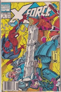 X-Force #4 VF/NM 1991 Marvel Comics Newsstand