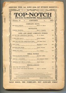TOP-NOTCH 1/15/1913-Pulp stories by Burt L. Standish-Dupuy Pierson-Alfred Sto...