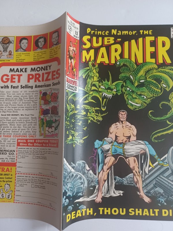 Sub-Mariner #13 - Namor - 1st appearance Gargantos - 1969 - VF