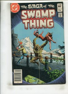 SAGA OF THE  SWAMP THING #12 (6.0) AND YET IT LIVES!! 1983