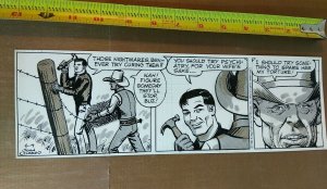 Buz Sawyer Original Comic Strip Art By John Celardo 6/4/1985 daily