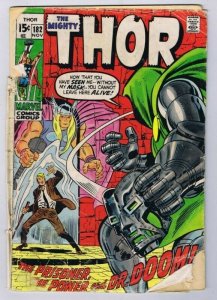 Thor #182 ORIGINAL Vintage 1970 Marvel Comics Dr Doom