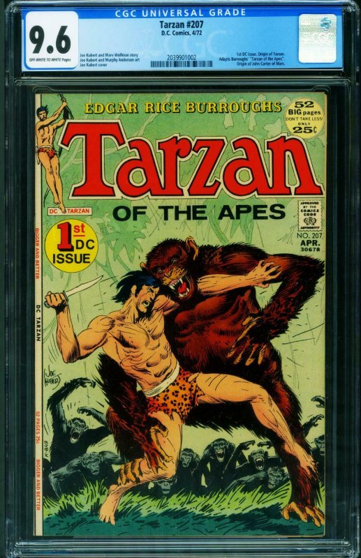 TARZAN #207 CGC 9.6 1971-DC-EDGAR RICE BURROUGHS- 2039901002