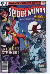 SPIDER WOMAN #19 - 8.5 - WP - VS Enforcer - Werewolf By Night - Newsstand