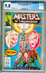 Masters of the Universe #1 (1987) CGC 9.8! White Pages!