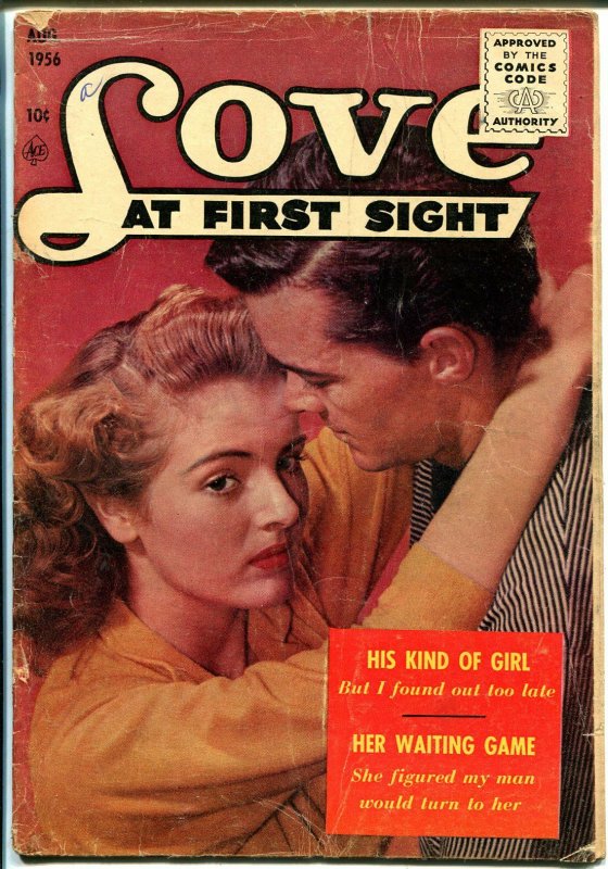 Love At First Sight #42 1956-Ace-Spicy Art-photo cover-penultimate issue-G/VG