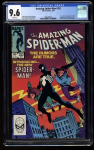 Amazing Spider-Man #252 CGC NM+ 9.6 White Pages 1st Black Costume!