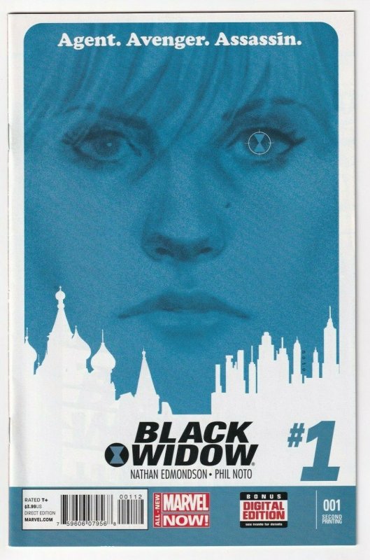 Black Widow #1 2nd Print April 2014 Marvel Nathan Edmondson Phil Noto