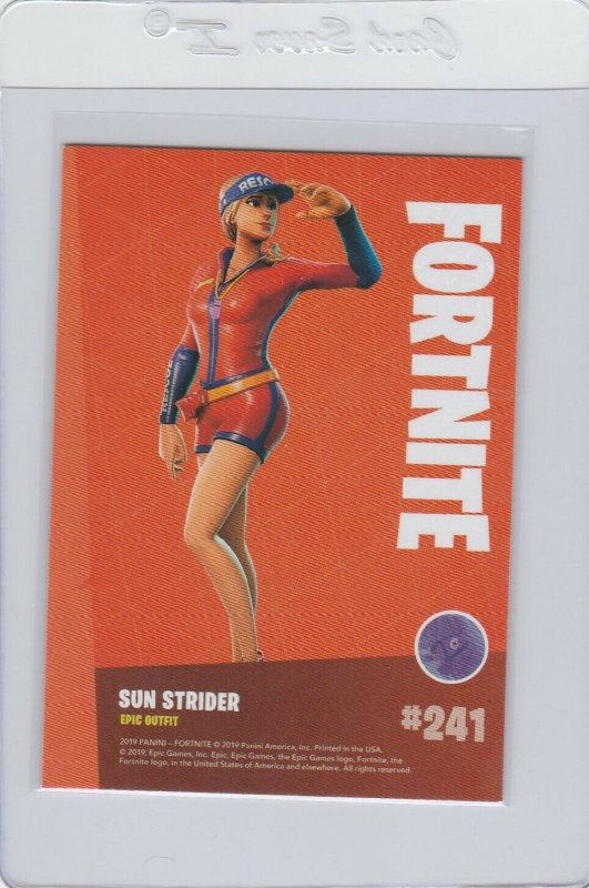 Fortnite Sun Strider 241 Epic Outfit Panini 2019 trading card series 1