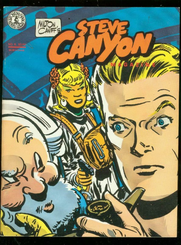 STEVE CANYON MAGAZINE #6 1984-MILTON CANIFF COMIC ART FN