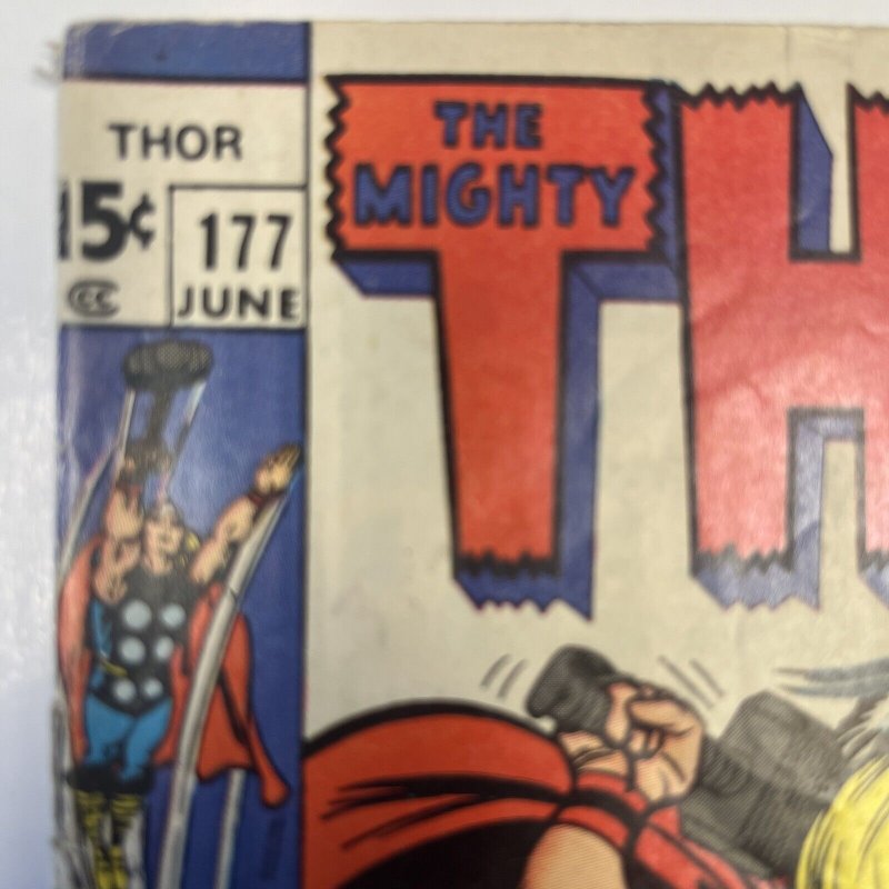 Marvel Comics Thor Issue #177  Reader Copy 1970 Split Cover Attached Good Cond