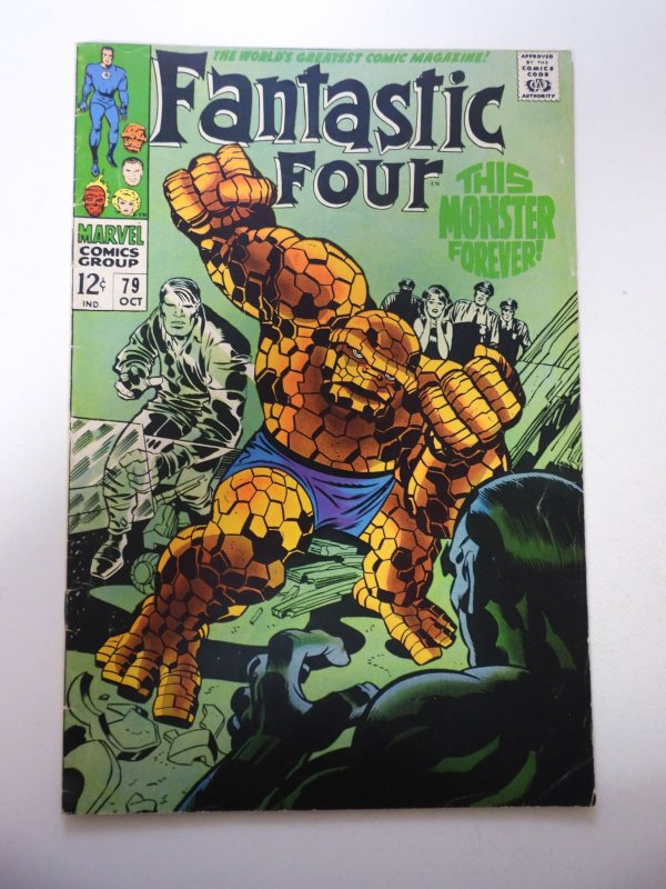 Fantastic Four #79 (1968) GD+ Condition centerfold detached