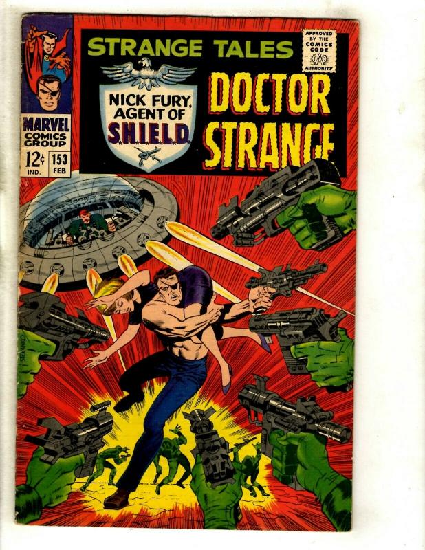 Strange Tales # 153 VF Marvel Comic Book Doctor Strange Nick Fury Shield GK3