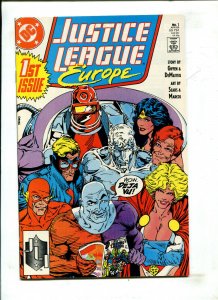 JUSTICE LEAGUE EUROPE #1(B, DIRECT ED) (9.2) 1989