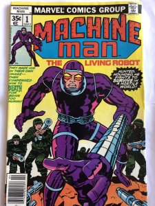 Machine Man #1, FN, a J. Kirby Production! WOW! Cover