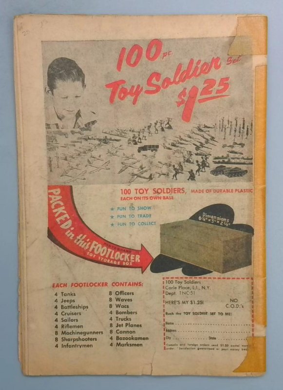 OUR FIGHTING FORCES #83 DC 1964 Tape on cover SN1