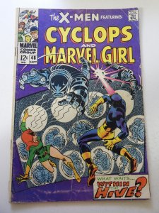 The X-Men #48 (1968) GD Condition large tape pull bc