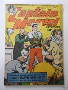 Captain Marvel Adventures #56 (1946) GD+ Condition Centerfold detached