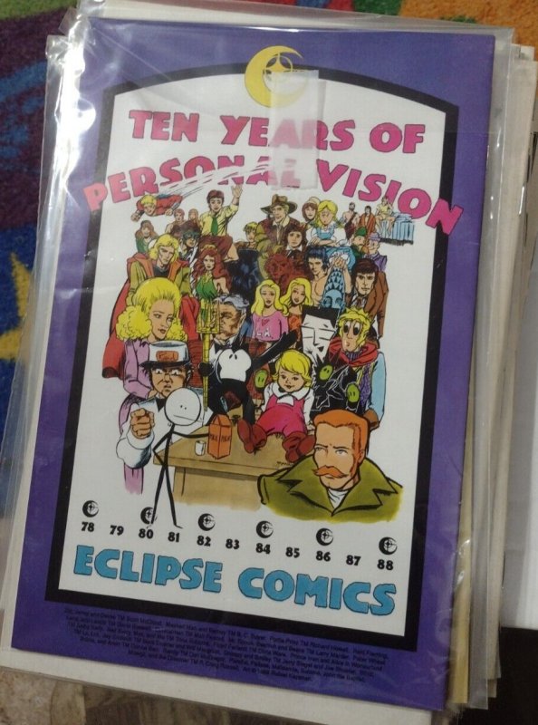 AIRBOY vs the air maidens  # 1  1989  ECLIPSE COMICS  bondage cover  + lingerie