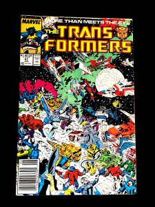 Transformers #41 1988 Newsstand - 1ST App of Broadside and Getaway